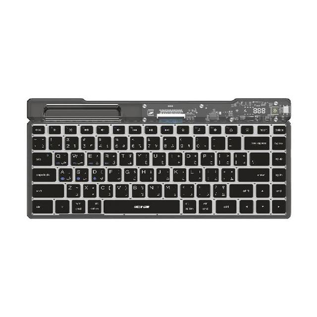 Green Lion Transparent Keyboard Scissor Foot Structure - Black | GNTPKYBBK |
