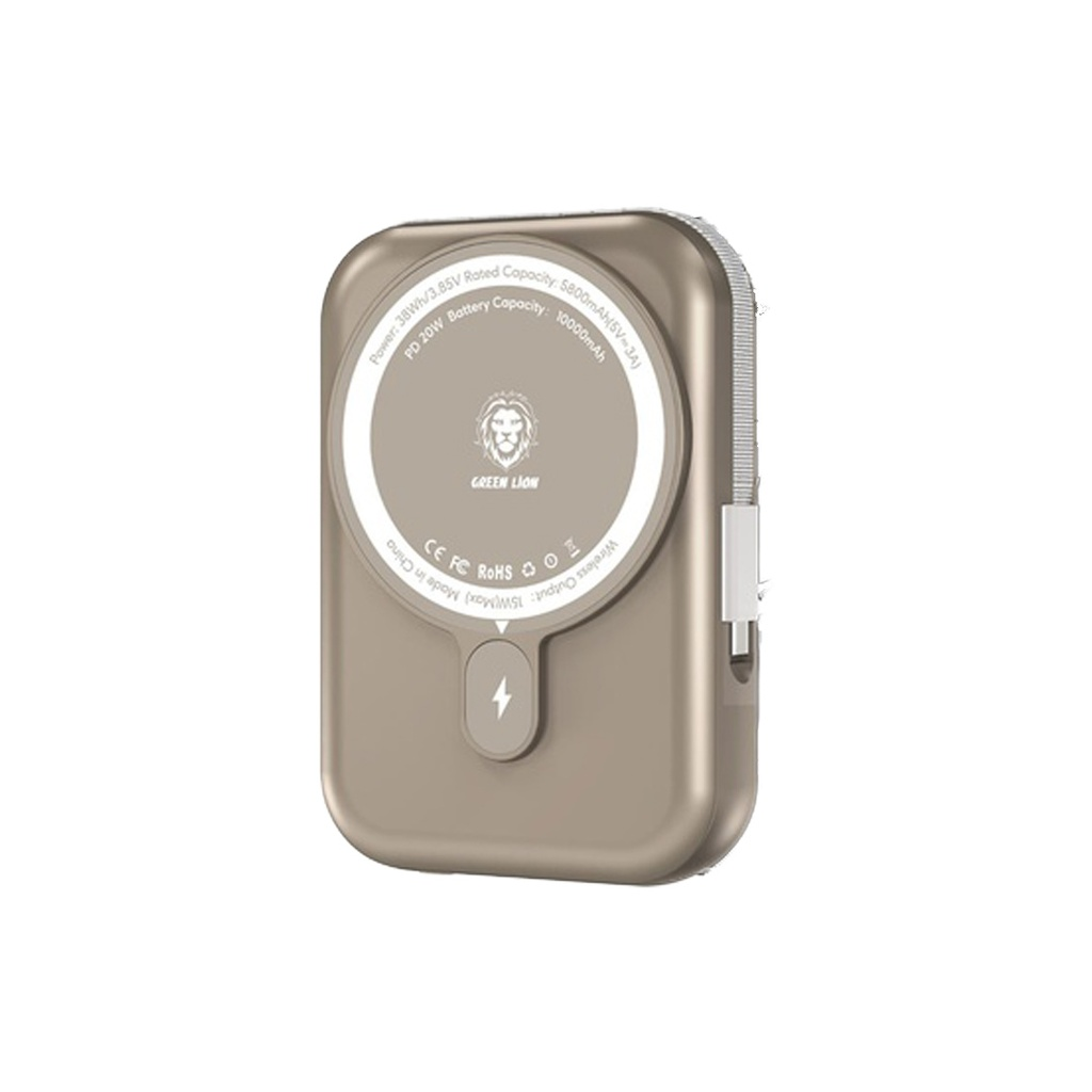 باور بانك Monaco MagSafe بسعة 10000mAh من جرين ليون | GNMPB10KTCGD |