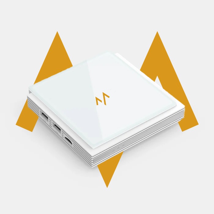 7MD VIP TV Box 4K Android TV, 4+32 GB, LAN:1000M With One Year Sub
