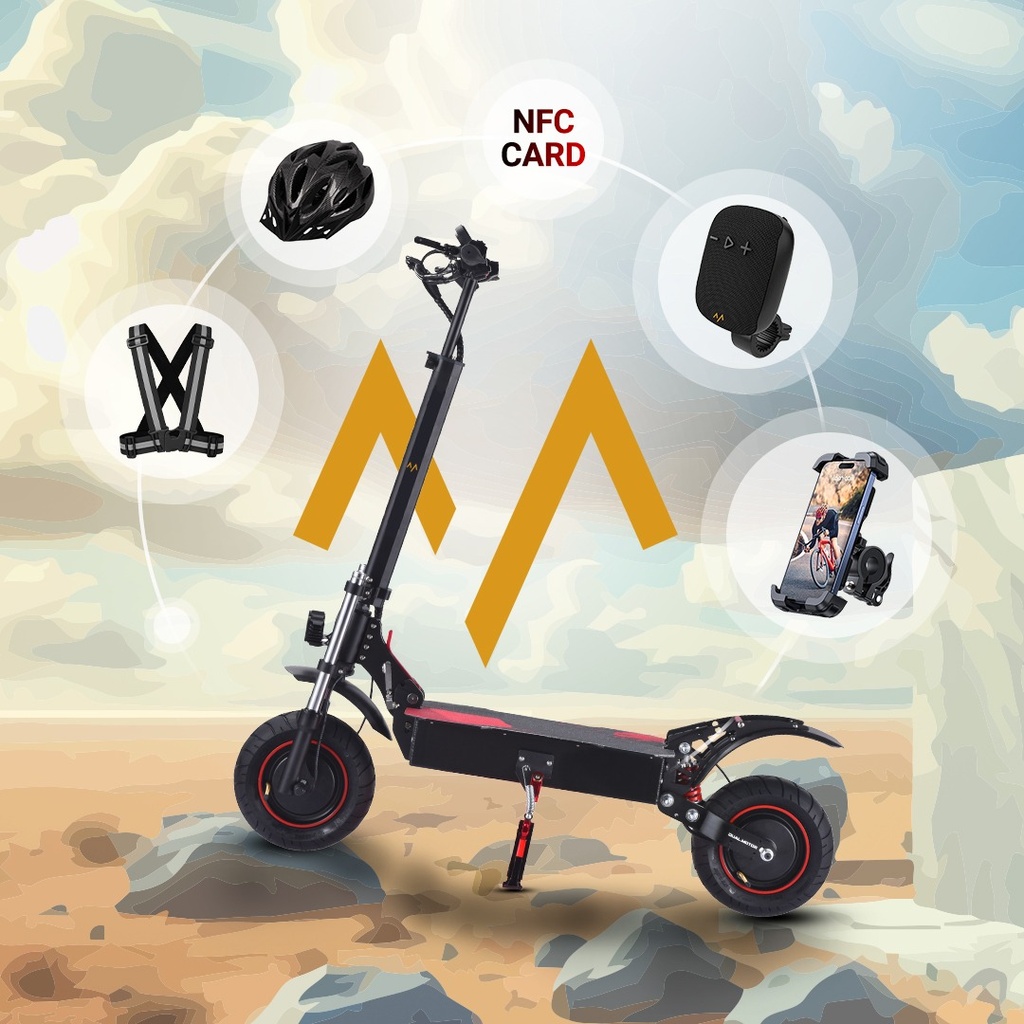 7MD Scooter Foldable 1200W Power, 50 KM/H Speed, Stylish and Advanced Design Electric Scooter |7MD2455|