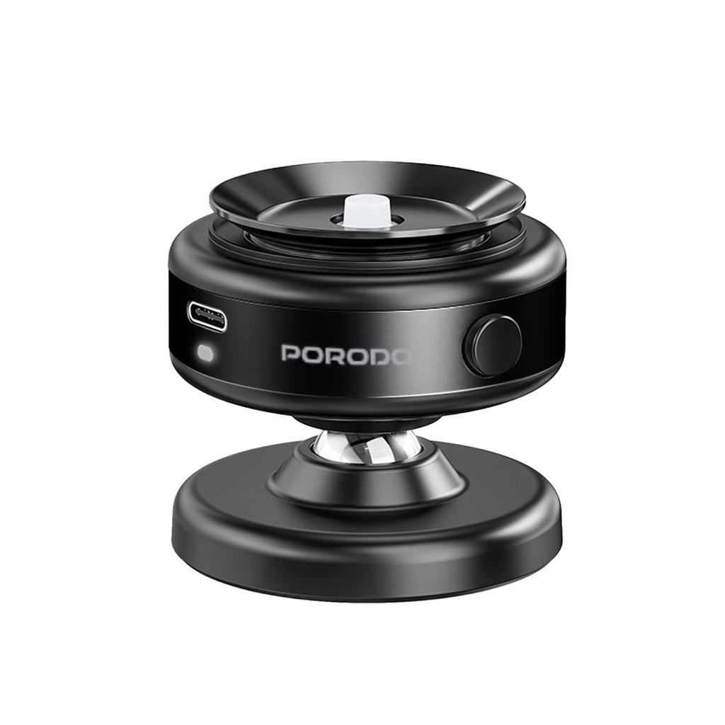 Porodo Vacuseal Magsafe Magnetic Mount Porodo Vacuseal Magsafe Magnetic Mount with Suction Phone Holder - Black |PD-AESRM-BK|