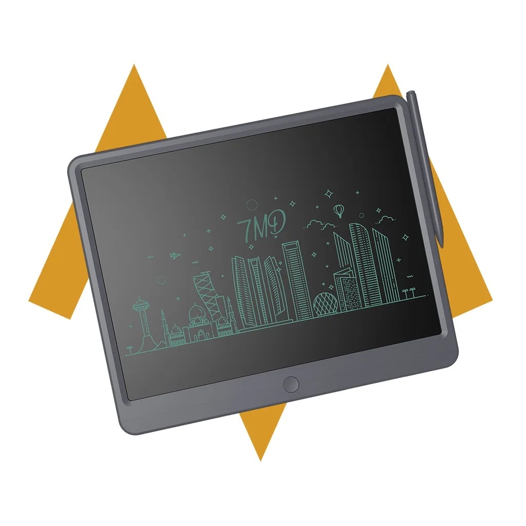 7MD Digital LCD Writing Pad 15" Wide Screen Eco Friendly Kid Friendly Design Portable & Durable Notepad |7MD24100|
