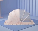 AMOR TINY Foldable Baby Mosquito Net | Breathable & Portable Canopy for Cribs & Travel – Fits 0-5 Years | Pink |