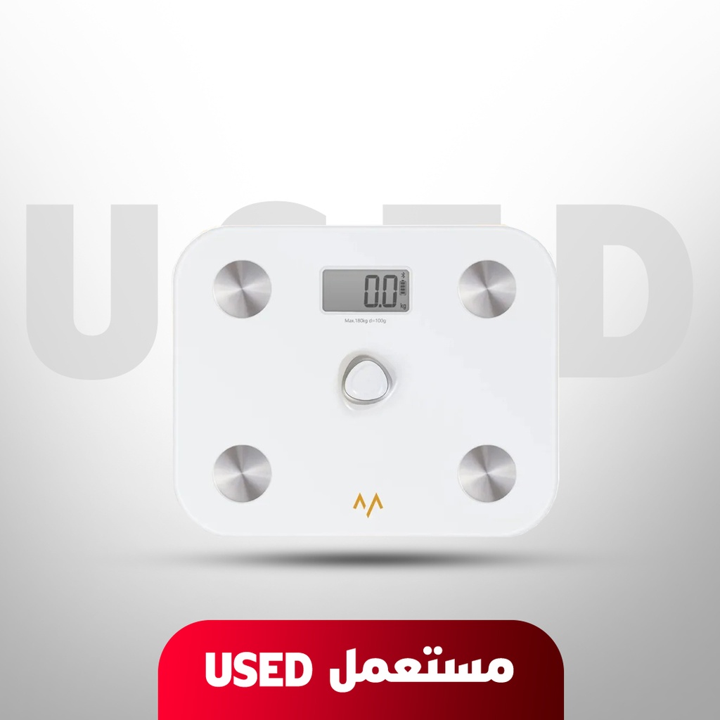 🚨 USED 🚨 7MD Scale Smart Digital Scale with 180kg Capacity BMI & Body Composition Analyzer Bluetooth 4.0 Connectivity with AirScale App |7MD2456| 🚨 Not Covered By Warranty 🚨