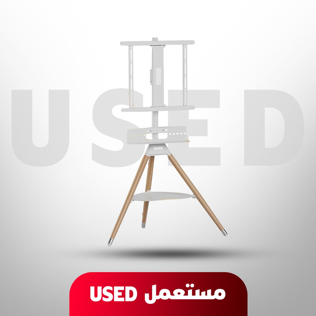 🚨 USED 🚨 7MD TV Stand with Mount 32"-65" Height Adjustable Floor Tripod Stand VESA Compatible Sound Bar Bracket Swivel & Tilt Features |7MD-04006| 🚨 Not Covered By Warranty 🚨
