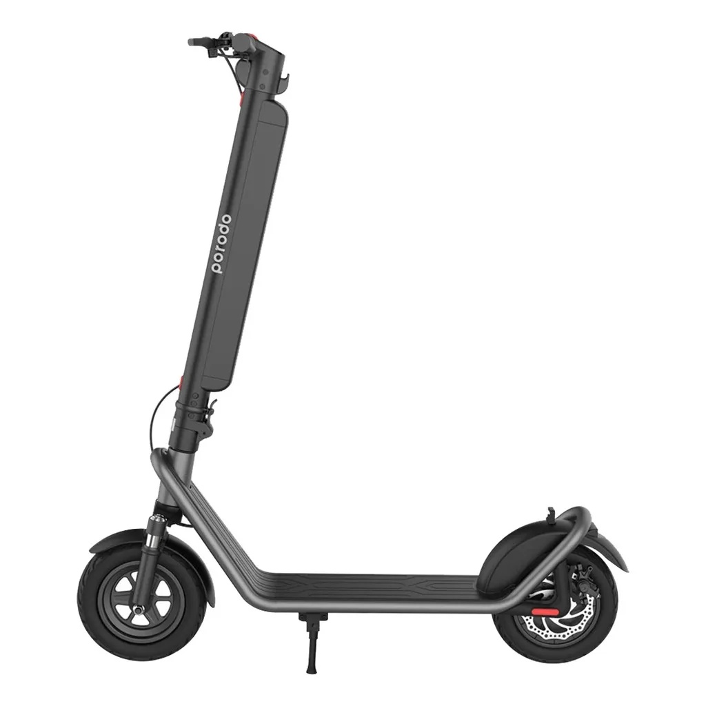 🚨 USED 🚨 Porodo Lifestyle Advanced Urban Electric Scooter 36V/13AH with Mount & Helmet - Gray | PD-ESCTRMH-GY | 🚨 Not Covered By Warranty 🚨