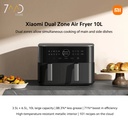 Xiaomi Dual Zone Air Fryer 10L – 2 Baskets (3.5L + 6.5L), 2700W, 6-in-1 Functions: Air Fry, Roast, Bake, Grill, Reheat, Dehydrate | MAF-D1001 |