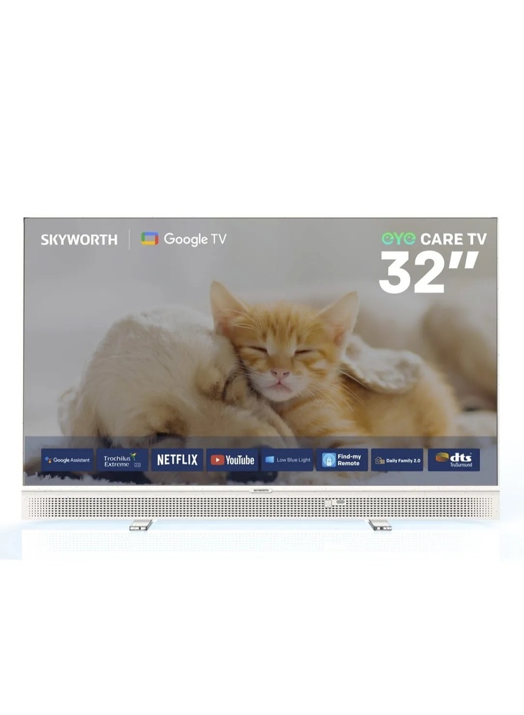 تلفزيون محمول 32 بوصة من Skyworth – جودة Full HD ودعم قوقل TV، صوت DBX-TV، دعم تايب سي،  | 32LP70G |