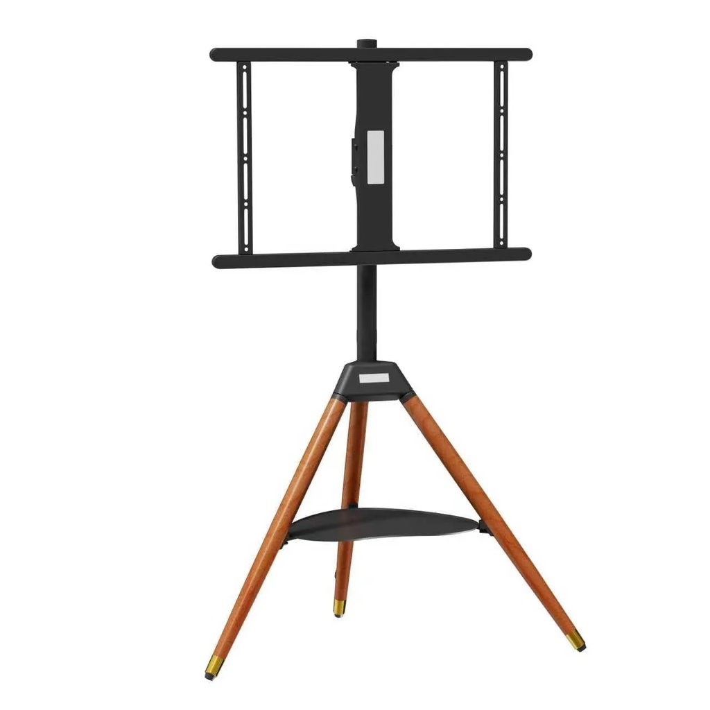 Luxury Wooden Three-Leg MoveUp TV Stand with Shelf – Artistic Tripod Design for 32–75" TVs | Mov001 |