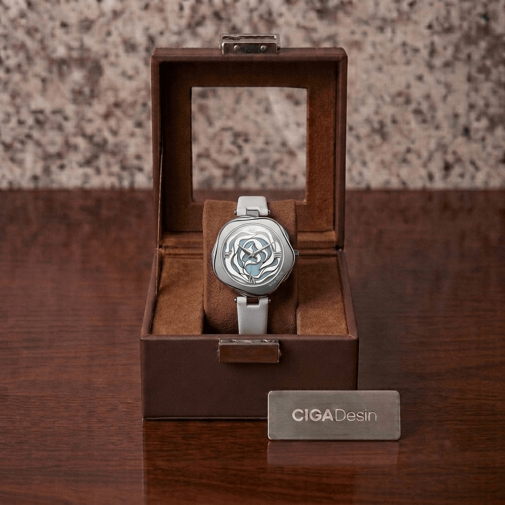 CIGA Design R Series Quartz Watch 32×33mm Stainless Steel Case 3ATM Water Resistance - Minimalist Leather or Milanese Mesh Strap Watch | R012 |