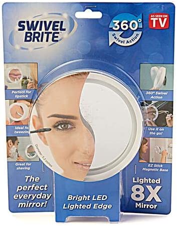 Swivel Brite 8x Magnifying Mirror With Led Light BD-MIR-1