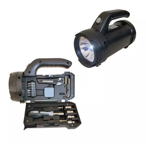 [7717] Multi Functional | 17 | PCS Handy Tool Kit With Flashlight