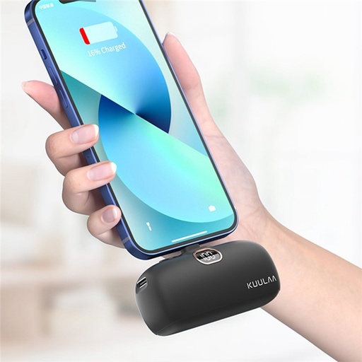 [8597] KUULAA 18W Mini 5000mAh Power Bank Digital Display External Battery Charger | KL-YD42-C2 |