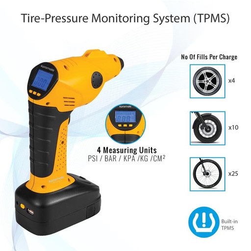 [2950] PROMATE Patrol-Pro 250A/12V Emergency Jump Starter with Portable Electronic Air Compressor