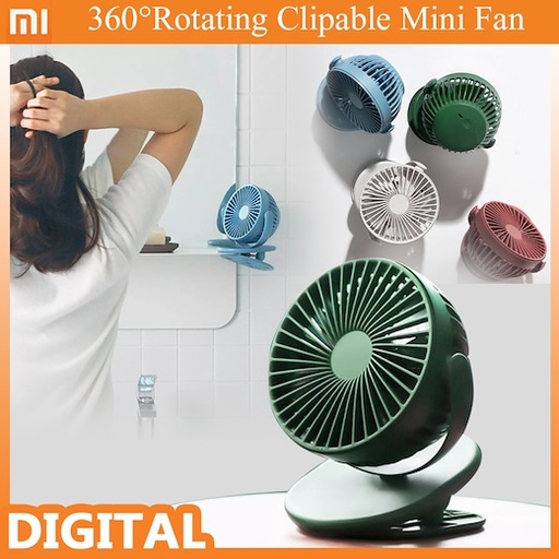 [3018] Xiaomi SOLOVE F3 Mini Clip Fan 360 Degrees Rotation Three Speeds Setting USB Charging