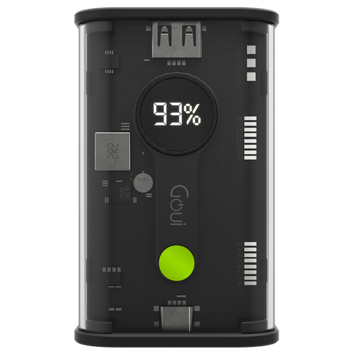[9354] Goui Nano 10 PowerBank | 10000 mAh Capacity | 22.5W Fast Charging | LED Display | Dual USB Ports | Multiple Safety | Unique Design | G-TPB10-3A |
