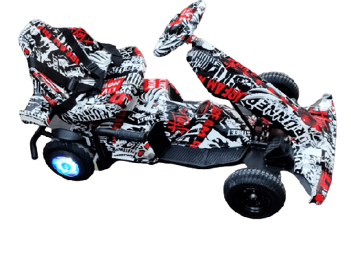 Four Wheel Electric Drift Scooter For Kids  LED Lights  Bluetooth Speaker  Handbrake  3 Speeds | K9 |