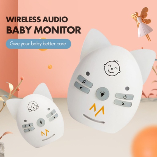 7MD Wireless Audio Baby Monitor With 2-Way Communication, Music & Night Light