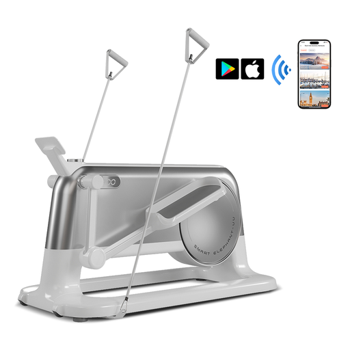 [9596] YPOO Multi-Functional Home Exercise Machine – Compact Self-Powered Elliptical with 32-Level Magnetic Resistance & Smart Display
