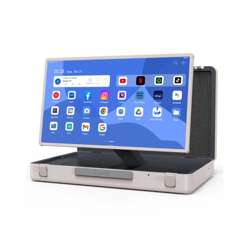 [10124] TakTik Briefcase 27" Smart Android Touch Screen, 6800mAh Battery, 8+128 GB