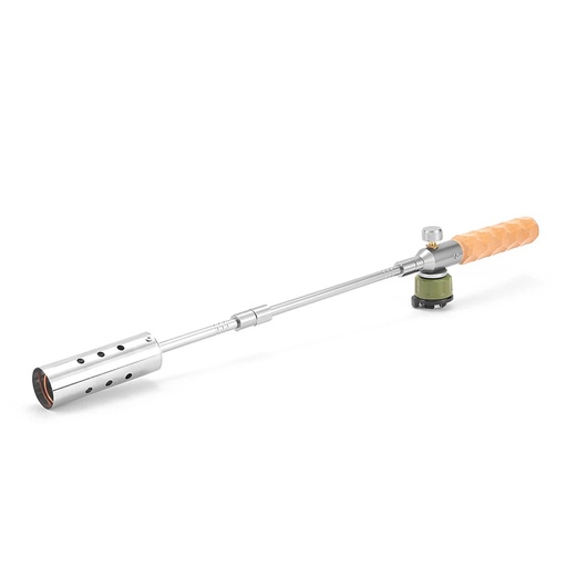 [11301-1] TakuMurano Wood Handle Camping Detachable Gas Torch High Power Outdoor Flamethrower for BBQ & Charcoal Burning |TC-PQ-101|