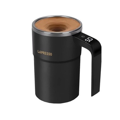 [11315] LePresso Stirmagic Auto Stirring Mug Type-C Charging Port Touch Control 304 Stainelss Steel  - Black |LP018||LPCFFM0018|