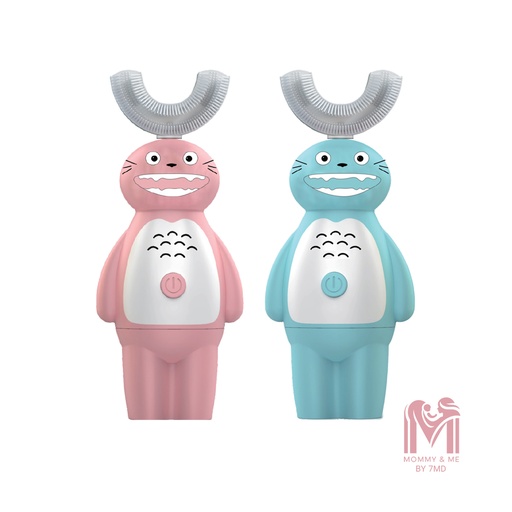 Mommy & Me Children's U Shaped Electric Toothbrush by 7MD Gentle & Effective Oral Care for Kids |MD-020|