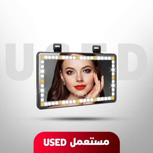 🚨 USED 🚨 7MD Car Visor LED Vanity Mirror, Rechargeable Car Makeup Mirror with LED Lights 🚨 Not Covered By Warranty 🚨