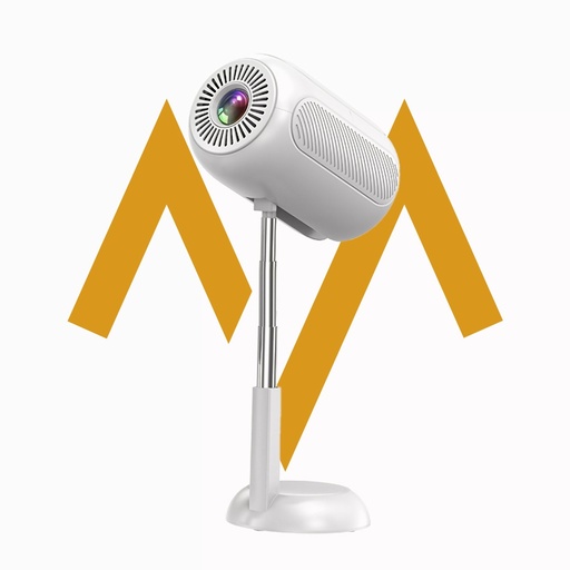 [11505] 7MD Projector Wireless & Wired Screen Casting 240 ANSI Lumens 42W Power 4K Playback HiFi Sound Built In Speaker Portable Hidden Bracket Design |7MD2499|