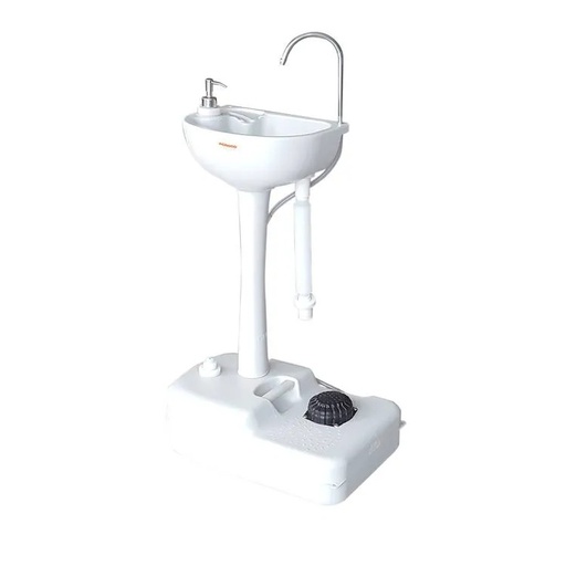 [11547] Porodo Lifestyle Portable Handwash Station 17L Water Capacity 3L Soap Tank Hands Free Foot Pump Operation |LFS049|| PD-LFST049|