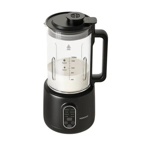 [11563] Porodo Lifestyle Nut Milk Maker 600W 1.5L Advanced Thermal Jar Auto Clean Dual Mode Blending |LFS059||PD-LFST059-BK|