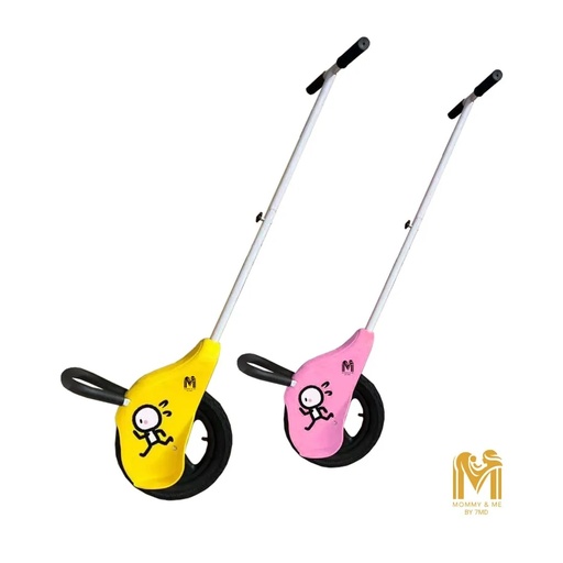 Mommy & Me Adventure Balance Scooter – One-Wheel Ride-On Toy with Handlebar for Kids Outdoor Fun