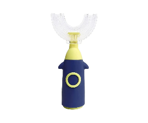 [11884] AMOR TINY U-Shaped Toothbrush for Kids – 360° Silicone Toothbrush, Gentle Full-Mouth Cleaning for Ages 2-7