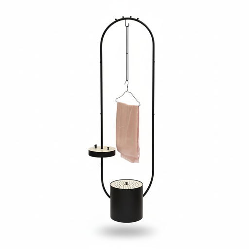 [12121] Clothes Incense Burner Stand– Modern Metal Design with Hanger and Dual Platforms for Fragrance Diffusion