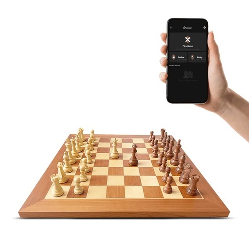 [12277] Chessnut Pro Full-Sized Wooden Electronic Chess Set with Tournament Board & LED Move Display | CP100 |