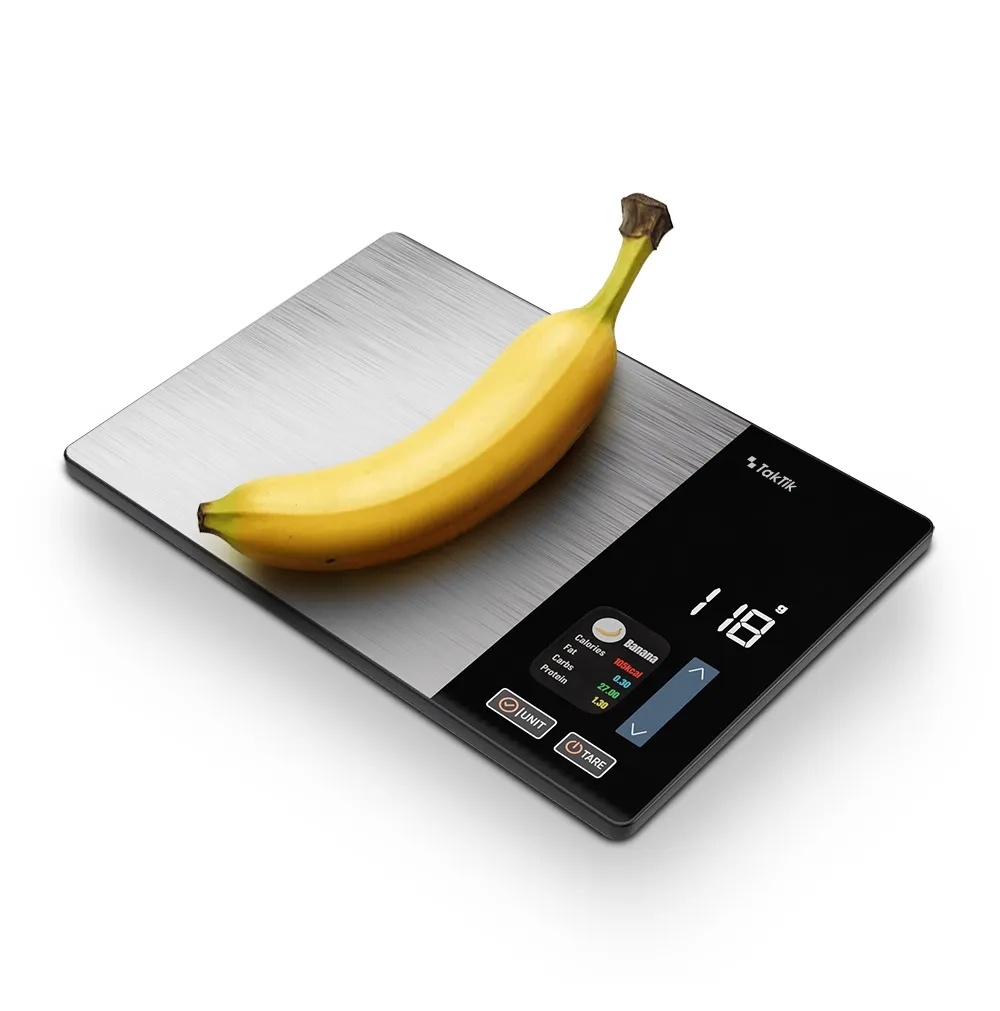 Taktik Smart Food Scale 5kg with Nutrition Display & Bluetooth – Macro Tracking LED Screen | TT-SFS-5000-24 |