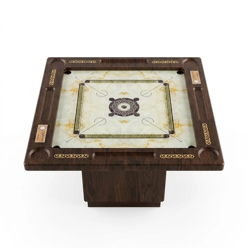 [12403] Carrom Table – Multi-Color Smooth Playing Surface & Sturdy Design