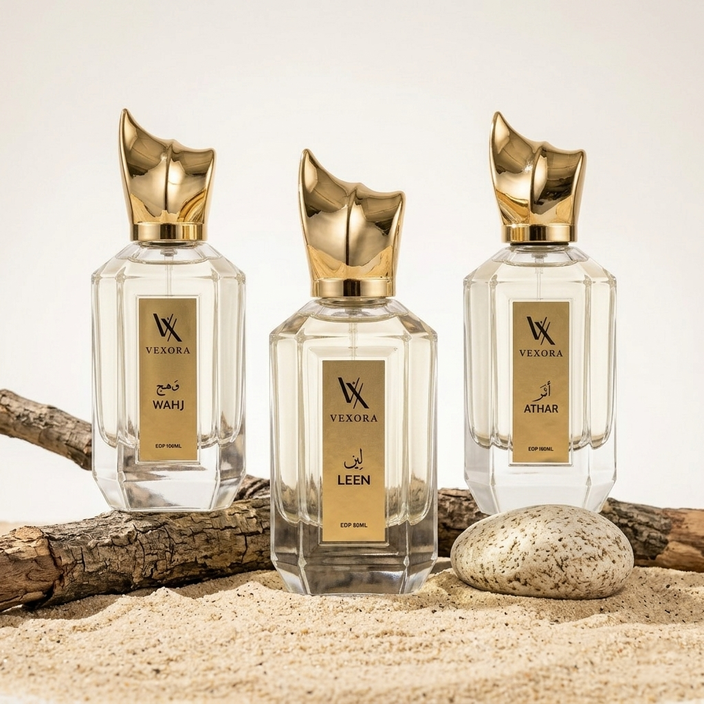 VEXORA Eau De Parfum – 80mL Premium Fragrance Collection (WAHJ / LEEN / ATHAR) | Long-Lasting Scent |